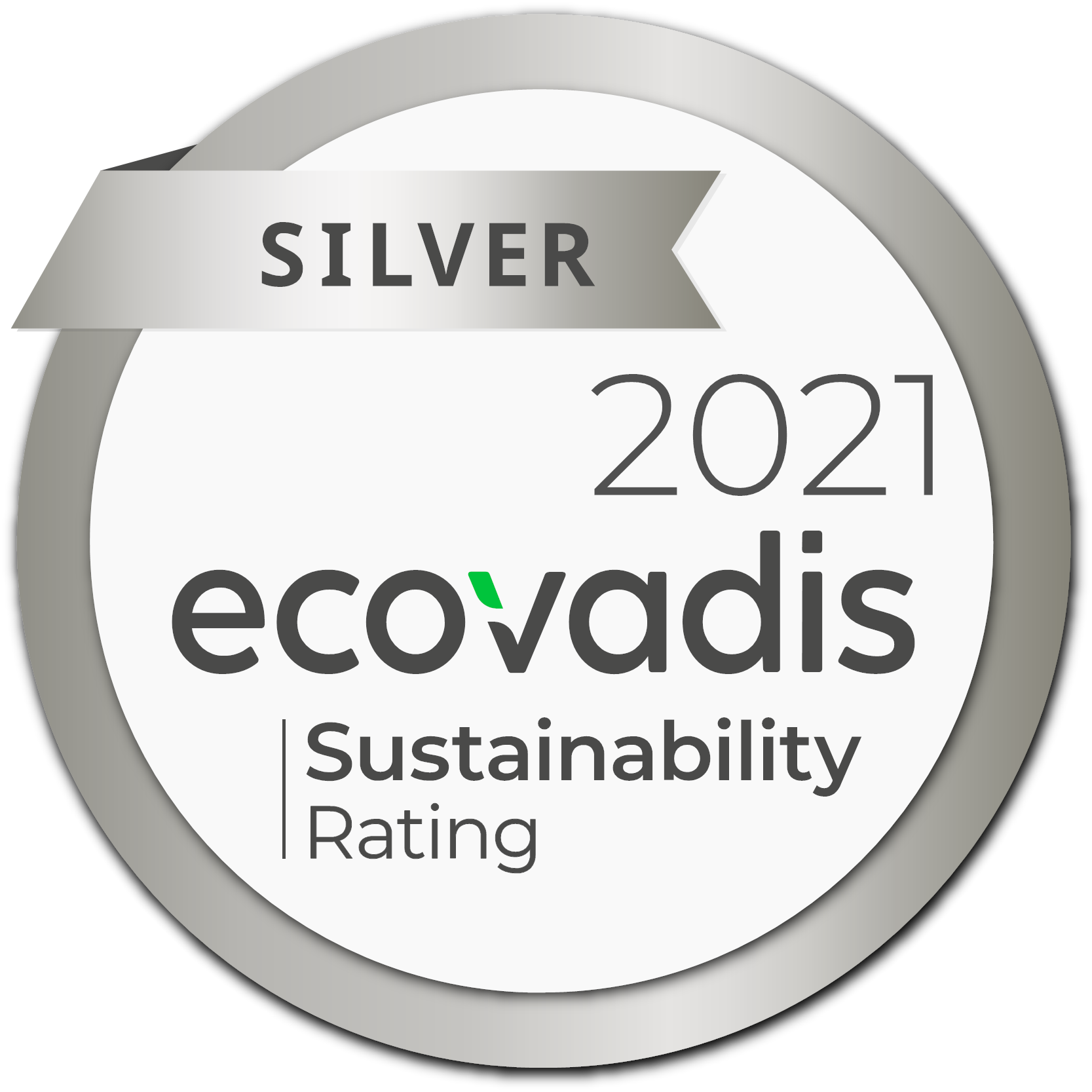 Médaille silver Ecovadis 2021