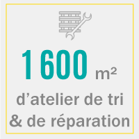 infographie : chiffre-clé tri et réparation de palettes