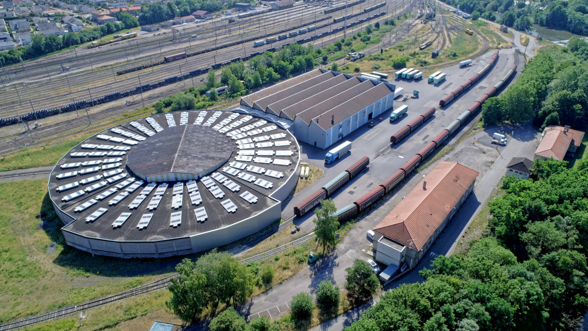 Vue aérienne plateforme cross-docking Blainville